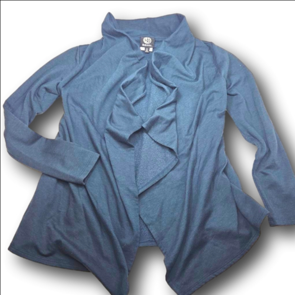 Women's Bobeau Teal Cardigan Sweater S